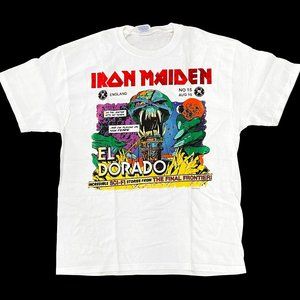 Iron Maiden El Dorado The Final Frontier 2010 Limited Edition Promo T Shirt L